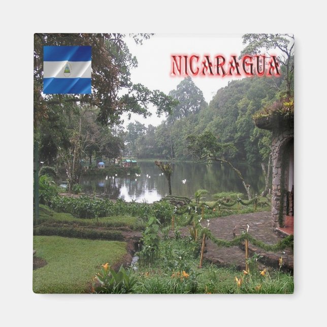 ZNI011 NICARAGUA, Black Forest Matagalpa, Fridge Magnet (Front)