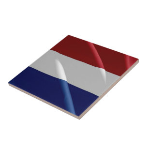 zNL002 DUTCH waving FLAG, Netherlands, Holland Ceramic Tile
