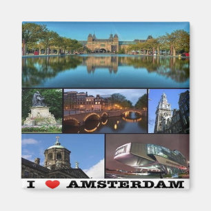 zNL006 AMSTERDAM, Netherlands, Europe, Fridge Magnet