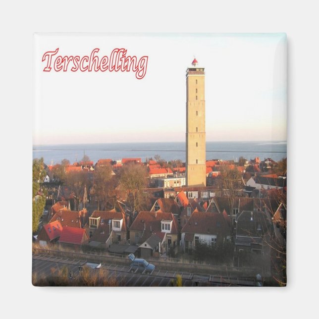 zNL019 TERSCHELLING Dutch Frisian Islands, Fridge Magnet (Front)
