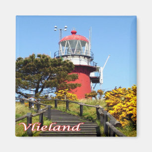 zNL021 VLIELAND lighthouse, Dutch Frisian Islands, Magnet