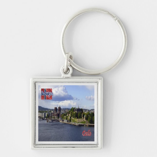zNO004 OSLO, Norway, Europe, Keychain (Front)