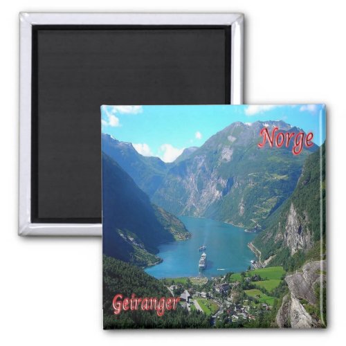 zNO005 GEIRANGER Norway Europe Fridge Magnet