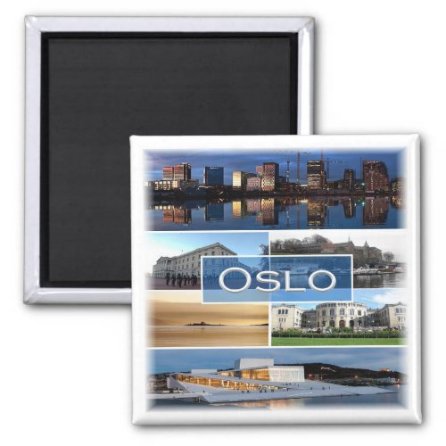 zNO006 OSLO Norway Europe Fridge Magnet