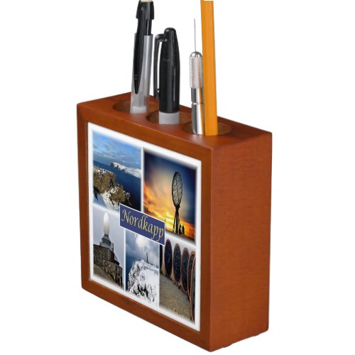 zNO007 NORDKAPP NORTH CAPE Norway Europe Desk Organizer