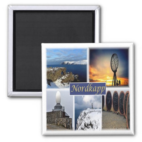 zNO007 NORDKAPP NORTH CAPE Norway Europe Fridge Magnet