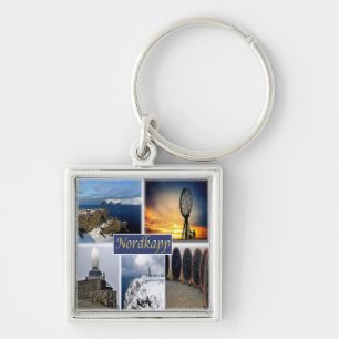 zNO007 NORDKAPP NORTH CAPE, Norway, Europe, Keychain