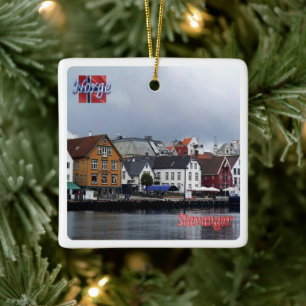 zNO010 STAVANGER, Norway, Europe, Ceramic Ornament