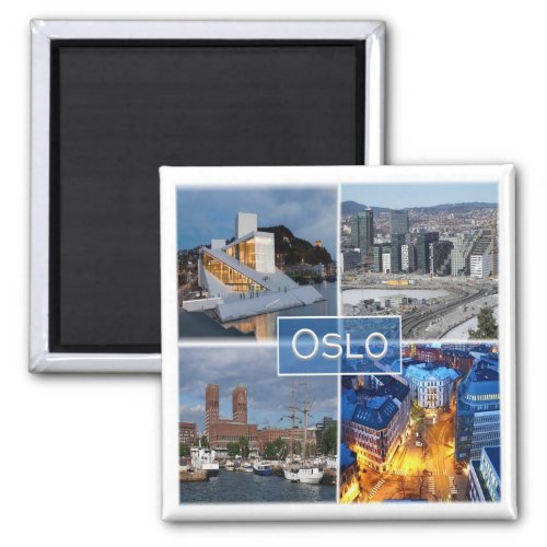 zNO011 OSLO Norway Europe Fridge Magnet