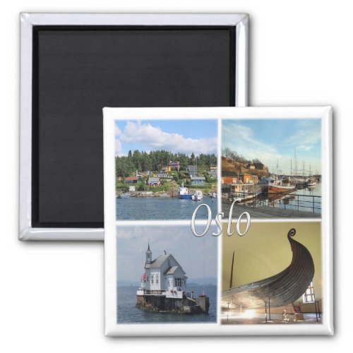 zNO013 OSLO Norway Europe Fridge Magnet