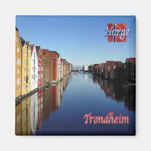 zNO015 TRONDHEIM, Norway, Europe, Fridge Magnet (Front)