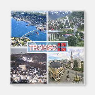 zNO017 TROMSO Artic Cathedral, Norway, Fridge Magnet