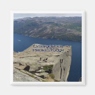 zNO024 LYSEFJORDEN PREIKESTOLEN, Norway, Fridge Magnet