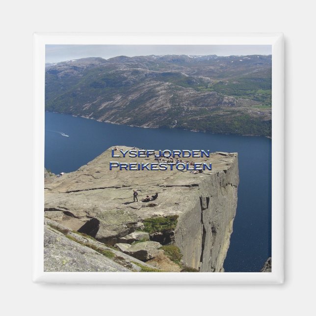 zNO024 LYSEFJORDEN PREIKESTOLEN, Norway, Fridge Magnet (Front)