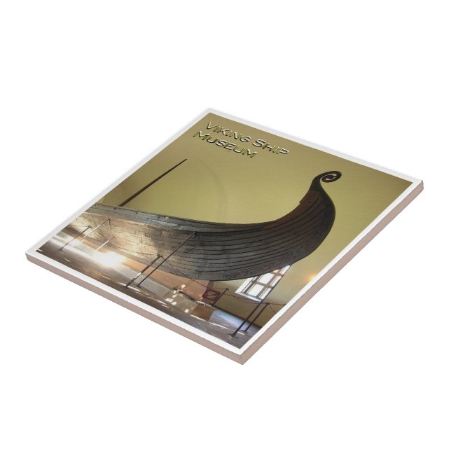 zNO031 VIKING SHIP MUSEUM, Norway, Europe, Ceramic Tile (Side)