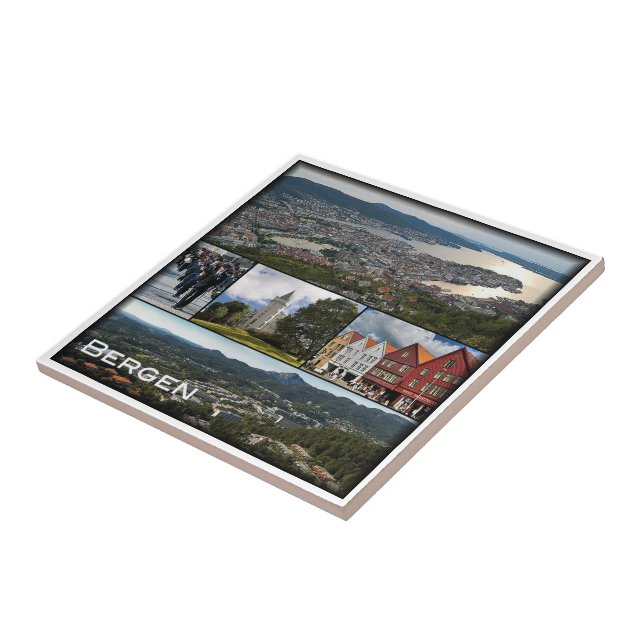 zNO043 BERGEN, Norway, Europe, Ceramic Tile (Side)