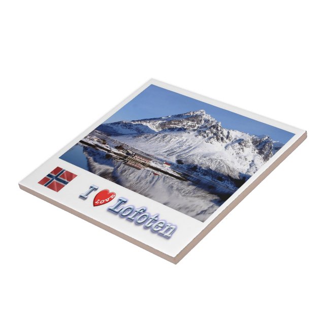 zNO063 SILDPOLLNESET, Lofoten, Norway, Ceramic Tile (Side)