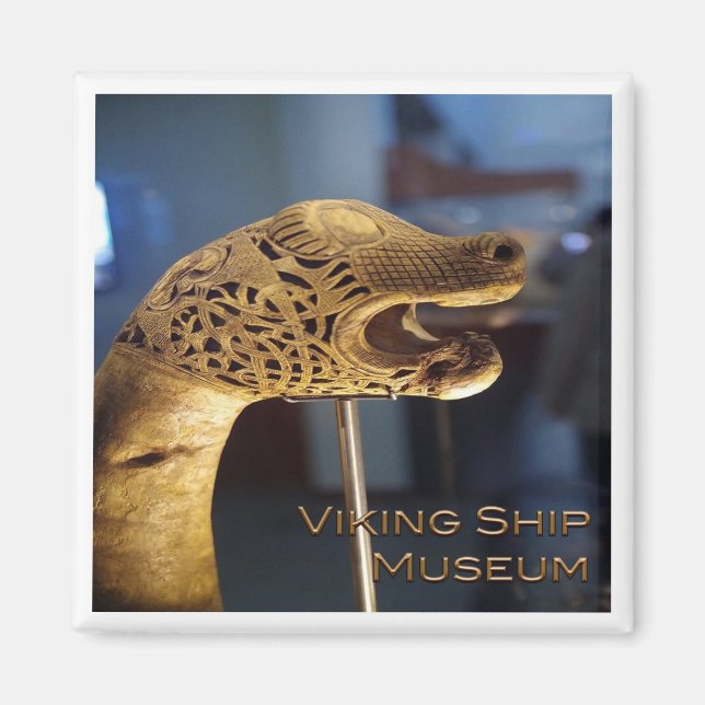 zNO079 VIKING SHIP MUSEUM, Norway, Europe, Fridge Magnet (Front)