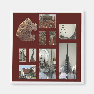 zNO082 VIKING SHIP MUSEUM Bygdøy, Norway, Fridge Magnet