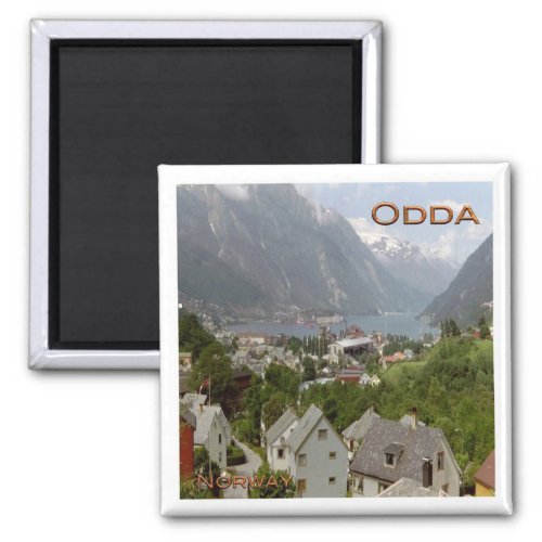 zNO113 HARDANGERFJORD ODDA Norway Fridge Magnet