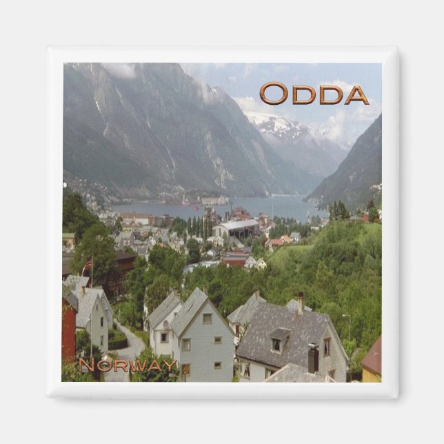 zNO113 HARDANGERFJORD ODDA, Norway, Fridge Magnet (Front)
