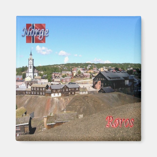 zNO164 RØROS, Norway, Europe, Fridge Magnet (Front)