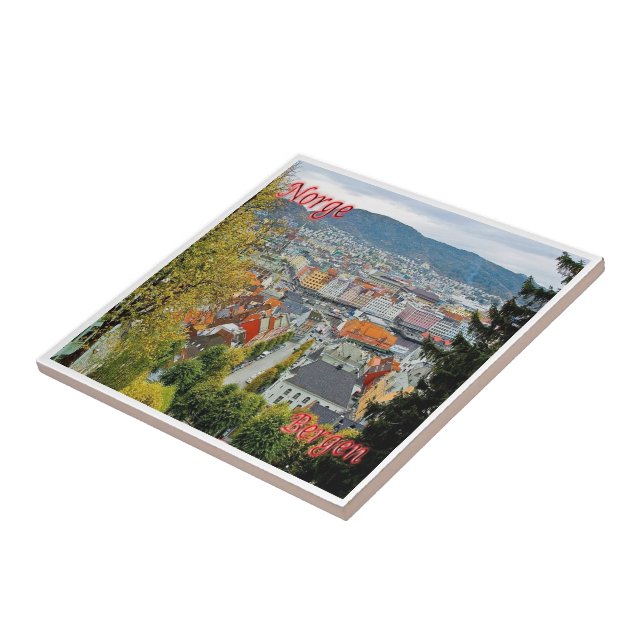 zNO177 BERGEN, Norway, Europe, Ceramic Tile (Side)
