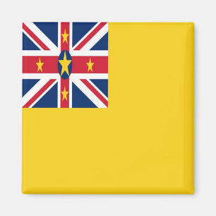 zNU001 NIUE FLAG, Oceania, Fridge Magnet