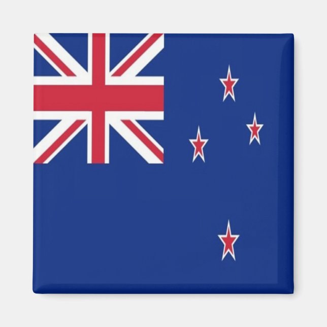ZNZ001 NEW ZEALAND FLAG, Oceania, Fridge Magnet (Front)