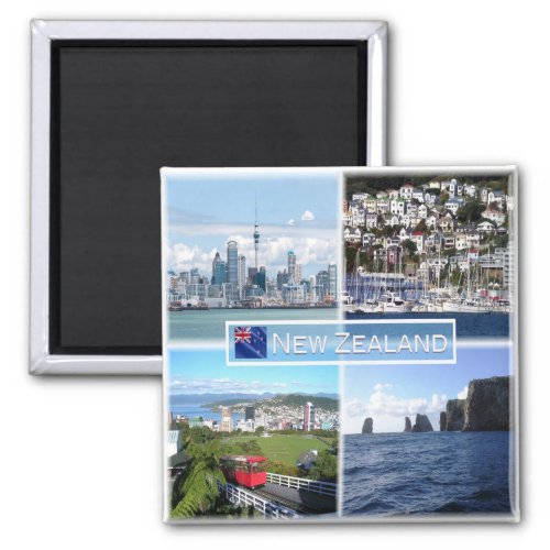 zNZ003 NEW ZEALAND Mosaic Oceania Fridge Magnet