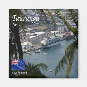 zNZ010 TAURANGA Port, NEW ZEALAND, Oceania, Fridge Magnet