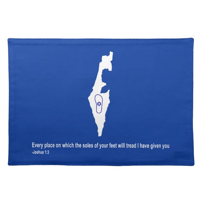 Zo Artzeinu - Joshua 1:3 Placemat (Front)