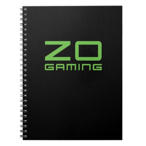 Zo Gaming Merch Notebook