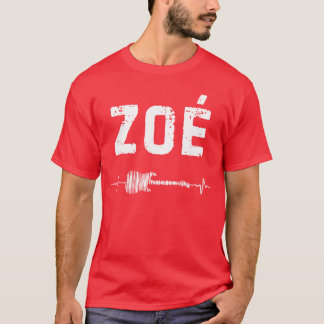 Zo Guitar Heartbeat Music Guitarist Retro Vintage T-Shirt