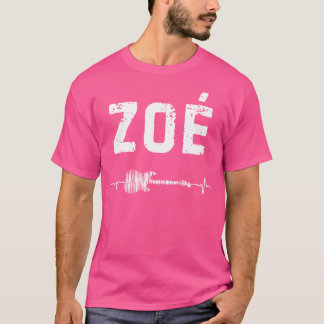 Zo Guitar Heartbeat Music Guitarist Retro Vintage T-Shirt