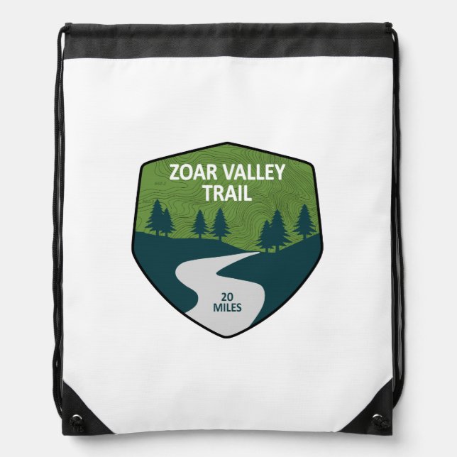 Zoar Valley Trail Drawstring Bag (Front)