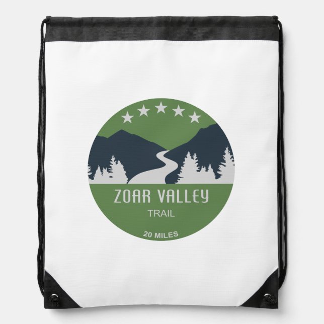 Zoar Valley Trail Drawstring Bag (Front)