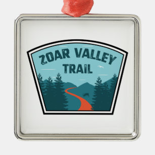 Zoar Valley Trail Metal Ornament