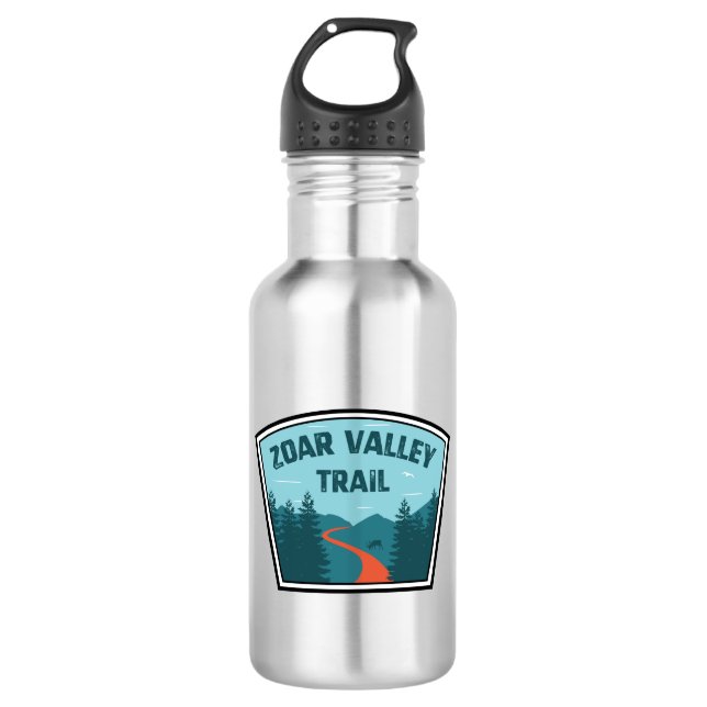 Zoar Valley Trail Stainless Steel Water Bottle (Front)