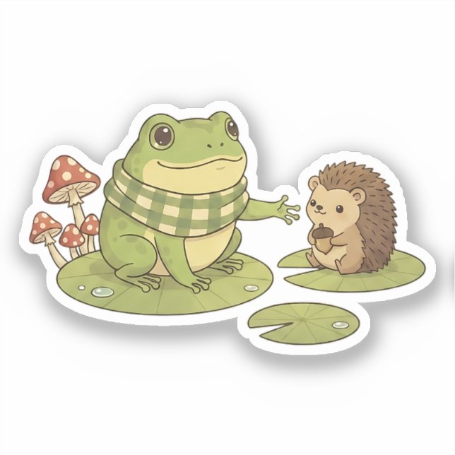 Zochi & Bramble the Hedgehog Sticker (Front)