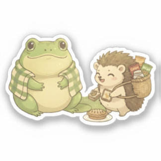 Zochi & Hazel the Hedgehog Sticker