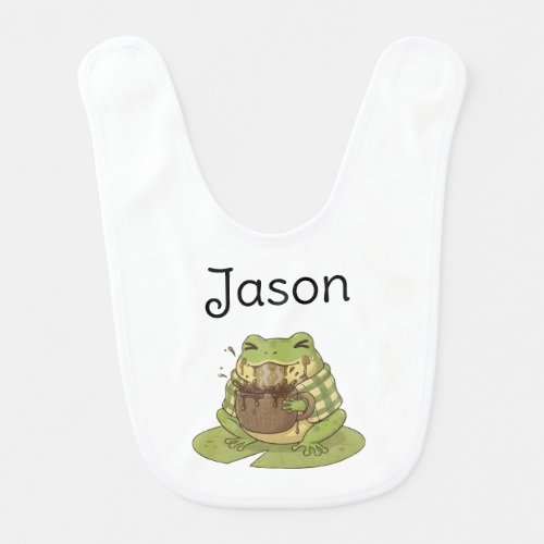 Zochi Misses the Mug Personalizable Baby Bib