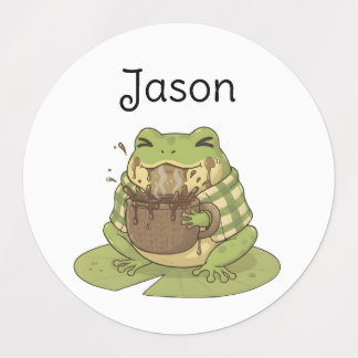 Zochi Misses the Mug Personalizable Kids' Labels