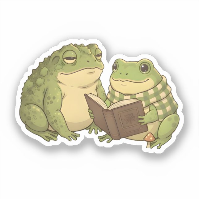Zochi & Mossy the Toad Sticker (Front)