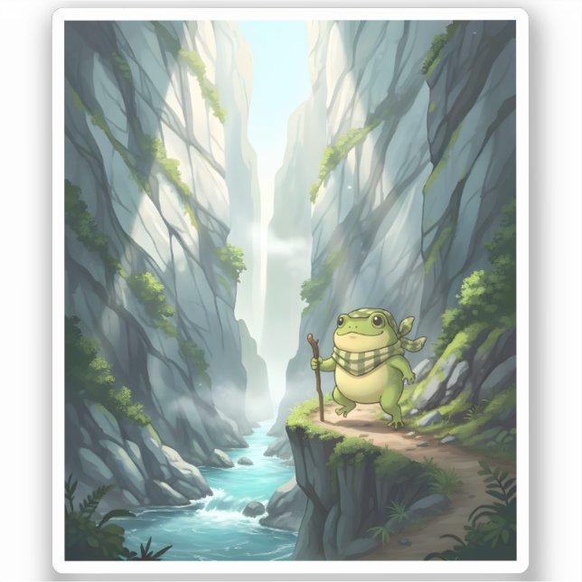 Zochi’s Adventure Through Taroko Gorge Sticker (Front)