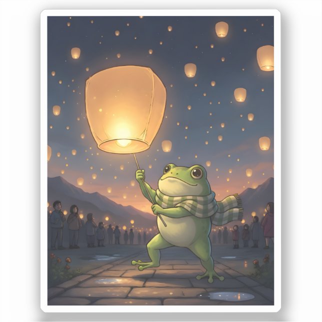 Zochi’s Lantern Wish in Pingxi Sticker (Front)