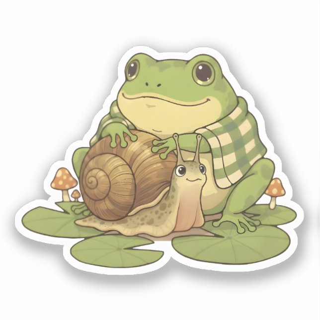 Zochi & Snoo the Snail Sticker (Front)