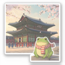 Zochi the Traveling Frog at Gyeongbokgung Palace