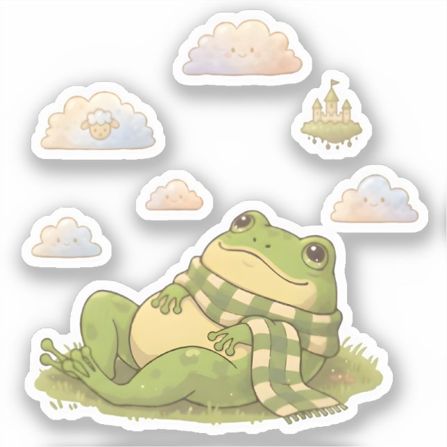 Zochi's Hobby Cloud Watching Sticker (Front)