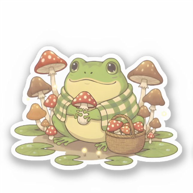 Zochi's Hobby Mushroom Collecting Sticker (Front)